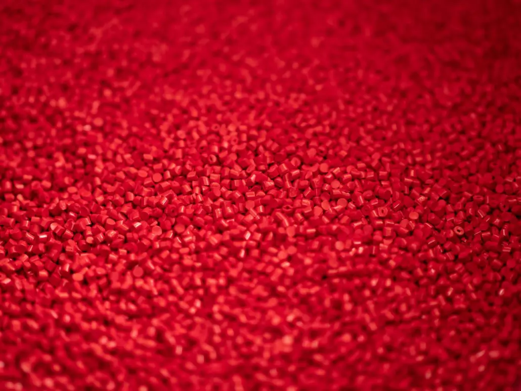 Farbgranulat rot